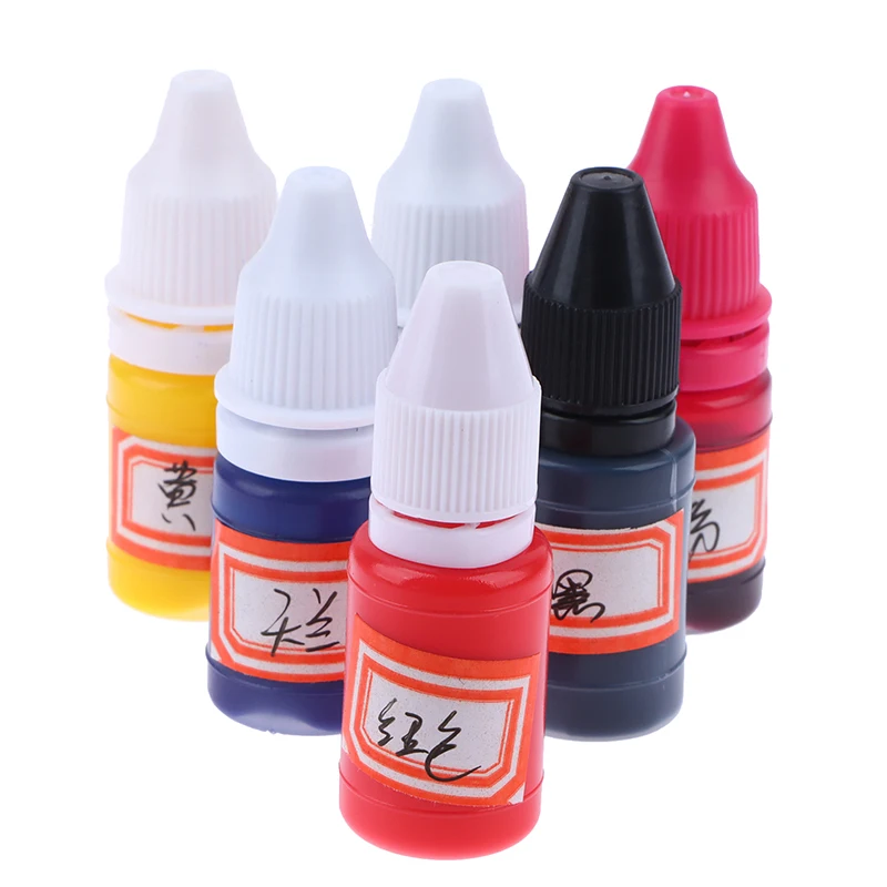 10ml Flash Refill Ink Color Inking Seal Stamp Oil For Wood Paper Wedding Scrapbooking Making Seal Office School Supplies