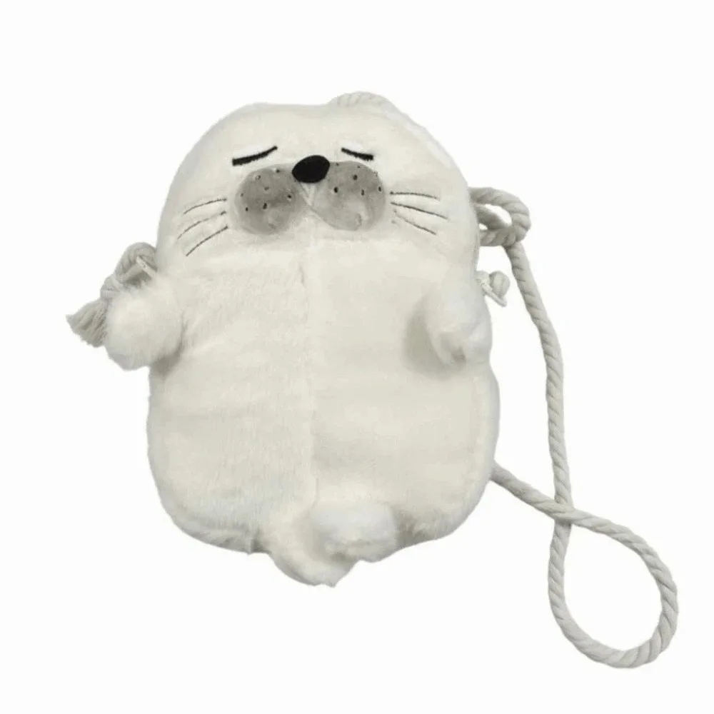 

Phone Bag Cute Seal Shoulder Pouch Soft Adjustable Straps Cartoon Seal Handbag Lightweight PP Cotton Crossbody Bag Students