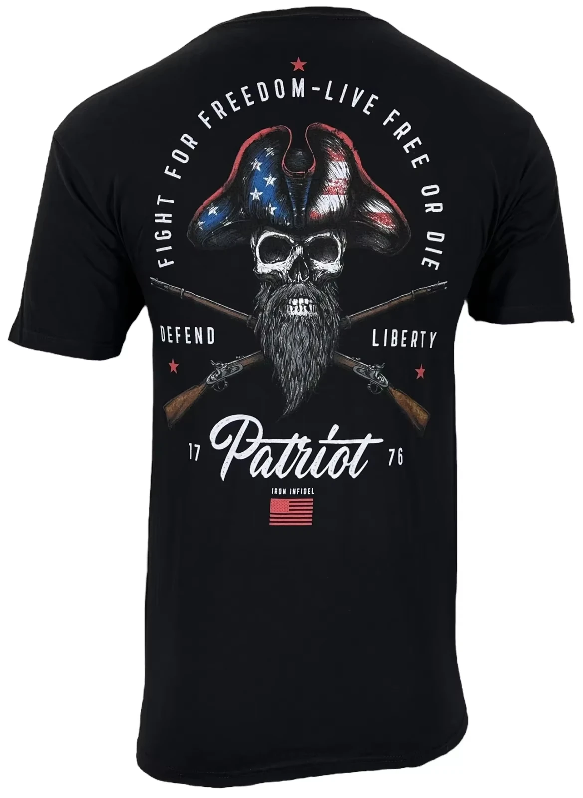Mortar-style men's T-shirt IRON FREEDOM for military infantry MFG - Suitable for sports wear 2026