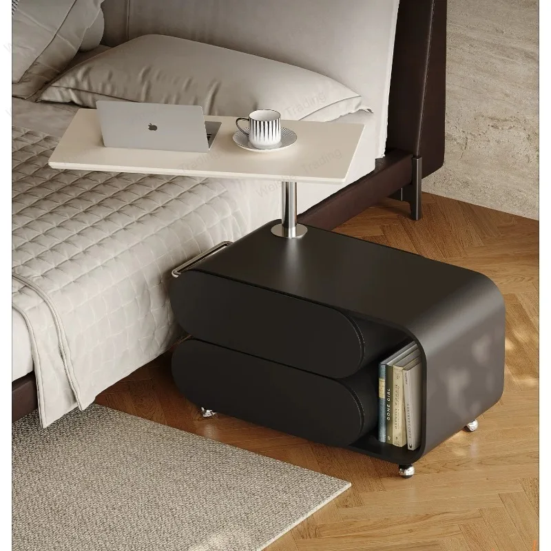 Italian removable bedside table instead of lifting and rotating bedside table, dresser, bedroom, living room, cart edge