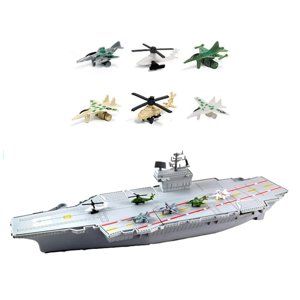 Aircraft Carrier Model Wear-Resistant Naval Vessels Model Realistic 3D Model Battleships Toy Perfect Gift for Kids Children