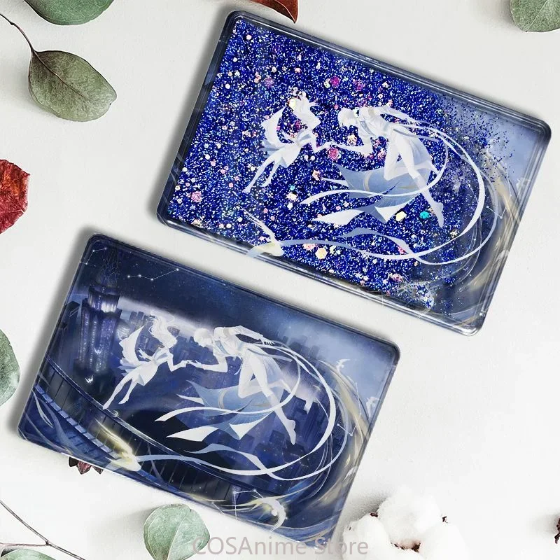 أنيمي لعبة الحب والعميق الفضاء رافاييل كازيفير كاليب Kawaii تأثيري الرمال المتحركة الطوب الاكريليك حامل سطح المكتب الشكل جمع