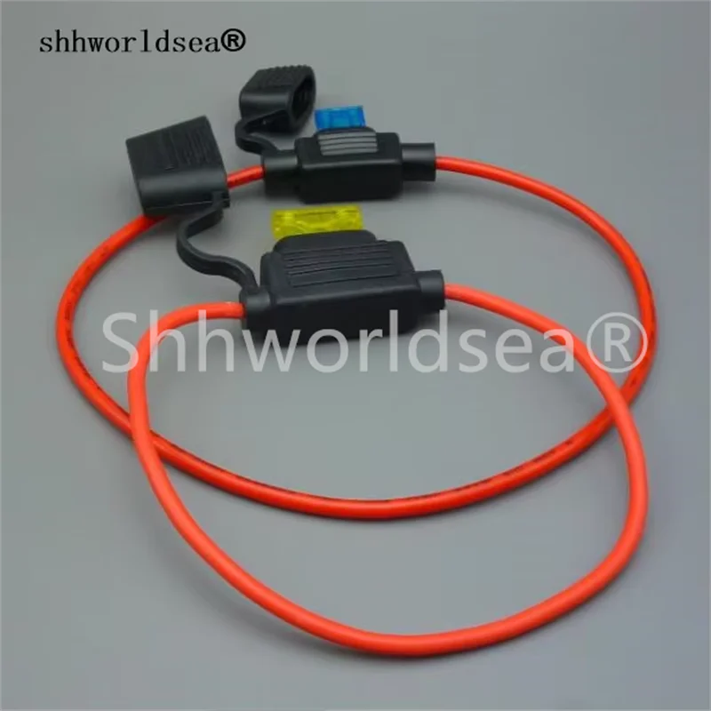 2/100pcs Medium Car Fuse Holder Water-resistant Waterproof Automotive Fuse socket With Cover Inline Blade Fuse Holder
