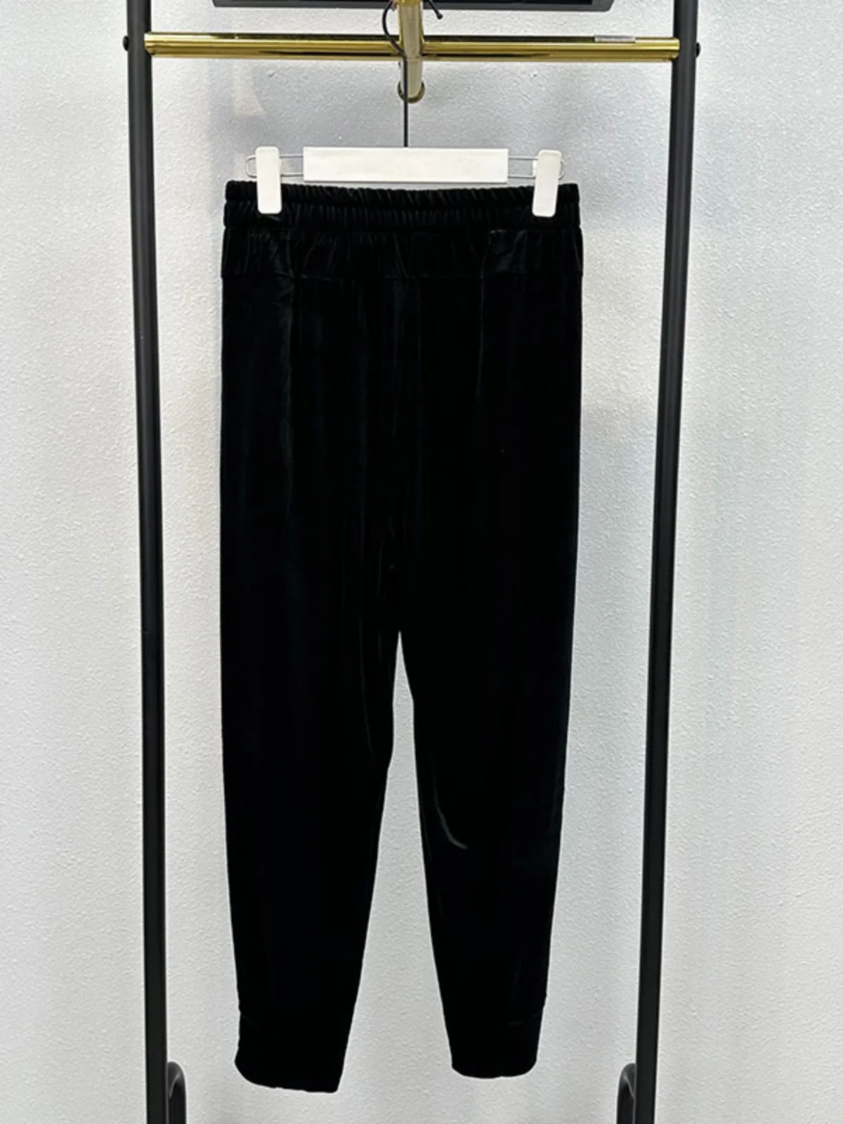 

High Waist Silk Velvet Casual Pants Women's Autumn Wear Mom's Cucumber Pants Slimming Drapey Harlan Trousers Loose Fit Long P...