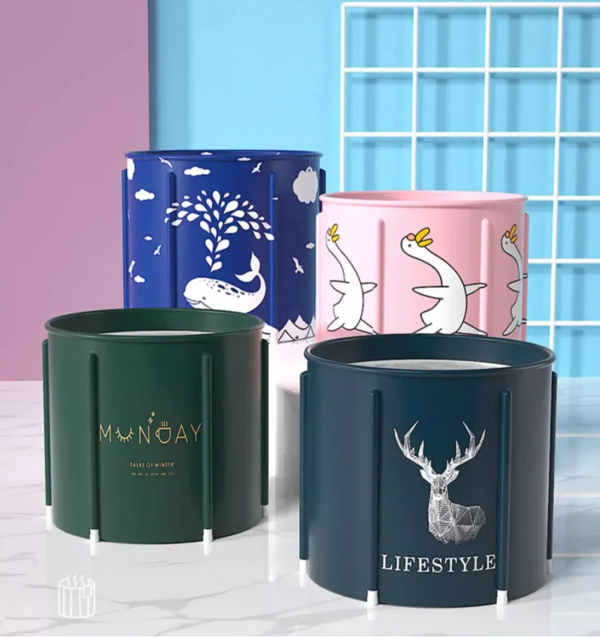 

Ведро для душа для взрослых, складная ледяная ванна, реабилитация, пропаривание пота и фумигация, ведро двойного назначения для младенцев