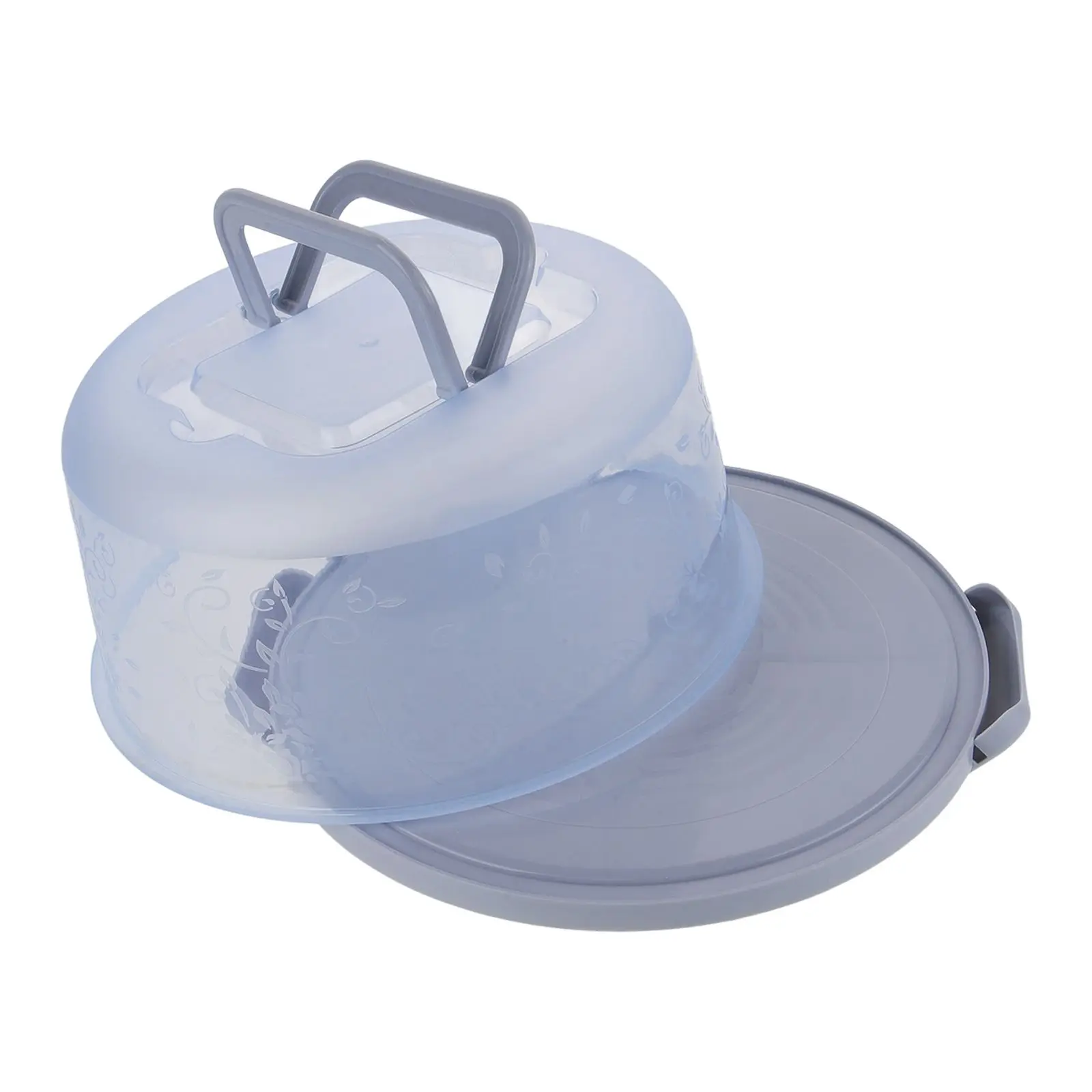 

8 Cake Box Reusable Plastic Round Fresh Keeping Handheld Baking Packing Container Party Dessert Storage Travel
