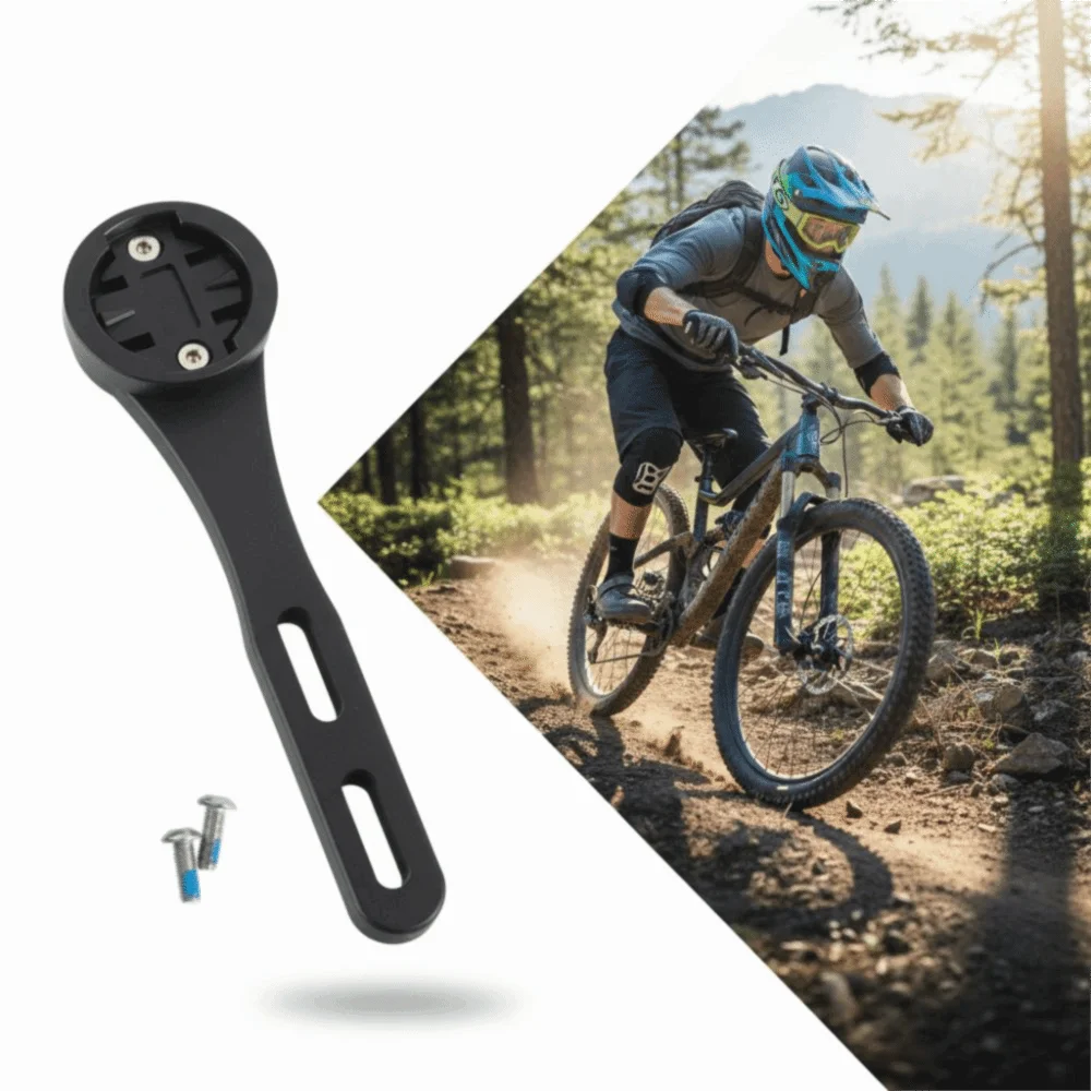Suporte de computador para guidão de bicicleta abs, suporte integrado para computador de bicicleta para edge 200, 500, 510, 800, 810, 1000 gps