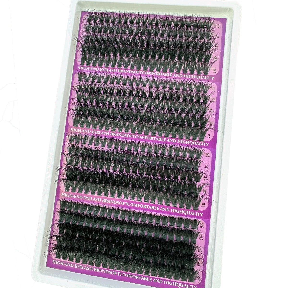 20 Reihen Wimpernspikes Wimperncluster Volumen Einzelwimpern Wispy Wimpern DIY Spiky Lash Extension Manga Cluster Wimpern – Detail 19