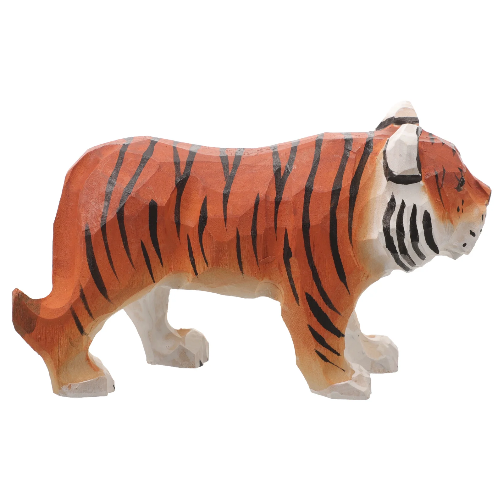 

Premium Wooden Tiger Home Decor Statue for Office Desk Shelf Bedroom Interior Design Elegant Animal Sculpture Decoration Piece