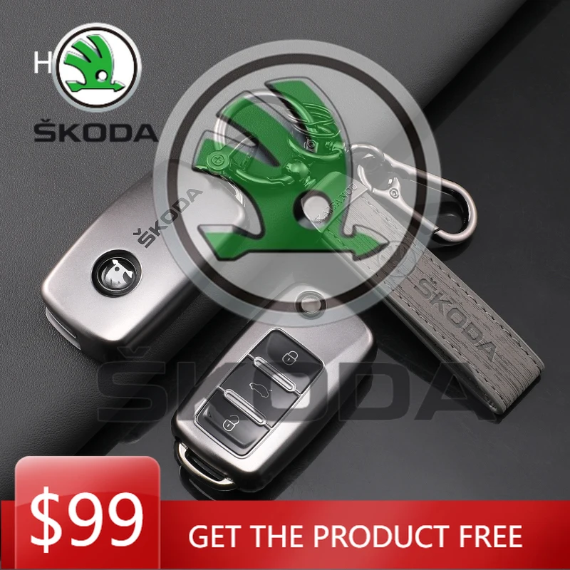 

Чехол-накладка для выкидного ключа-брелока Skoda Octavia A5 A7 Fabia Superb Kodiaq Karoq, защитный чехол-футляр, аксессуар для ключей