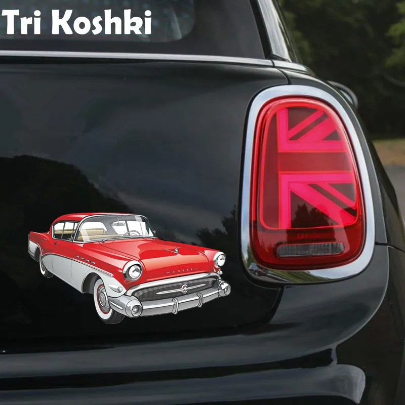 Tri Koshki KCS485 Classic car Thames Trader Vintage car Antique Car Sticker PVC Decals Sticker on Car Truck Laptop Fridge Wall