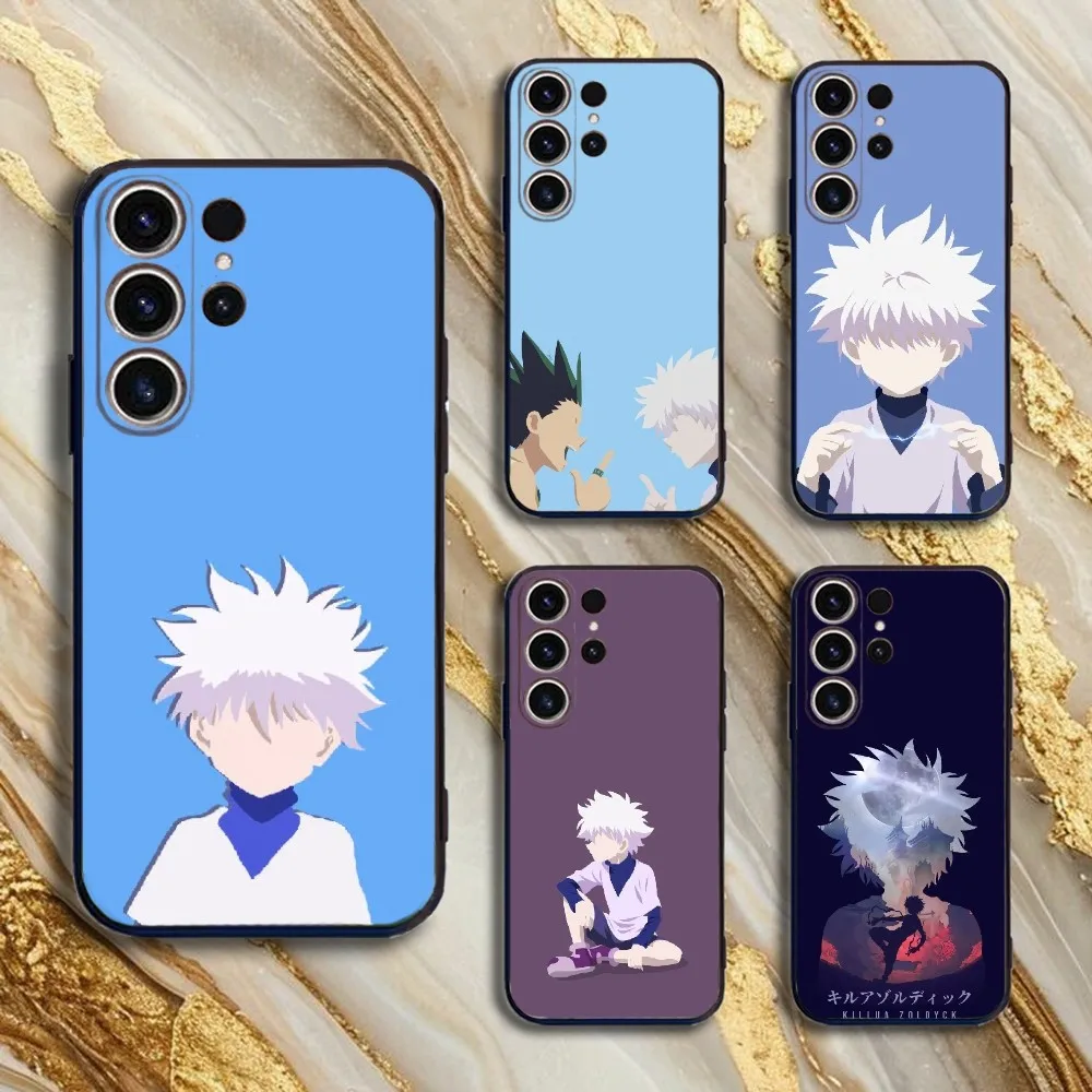 

Killua Zoldyck Phone Case For SamsungS25,24,21,22,23,30,Ultra,20,Plus,Fe,Lite,Note,10,9,5G Black Cover