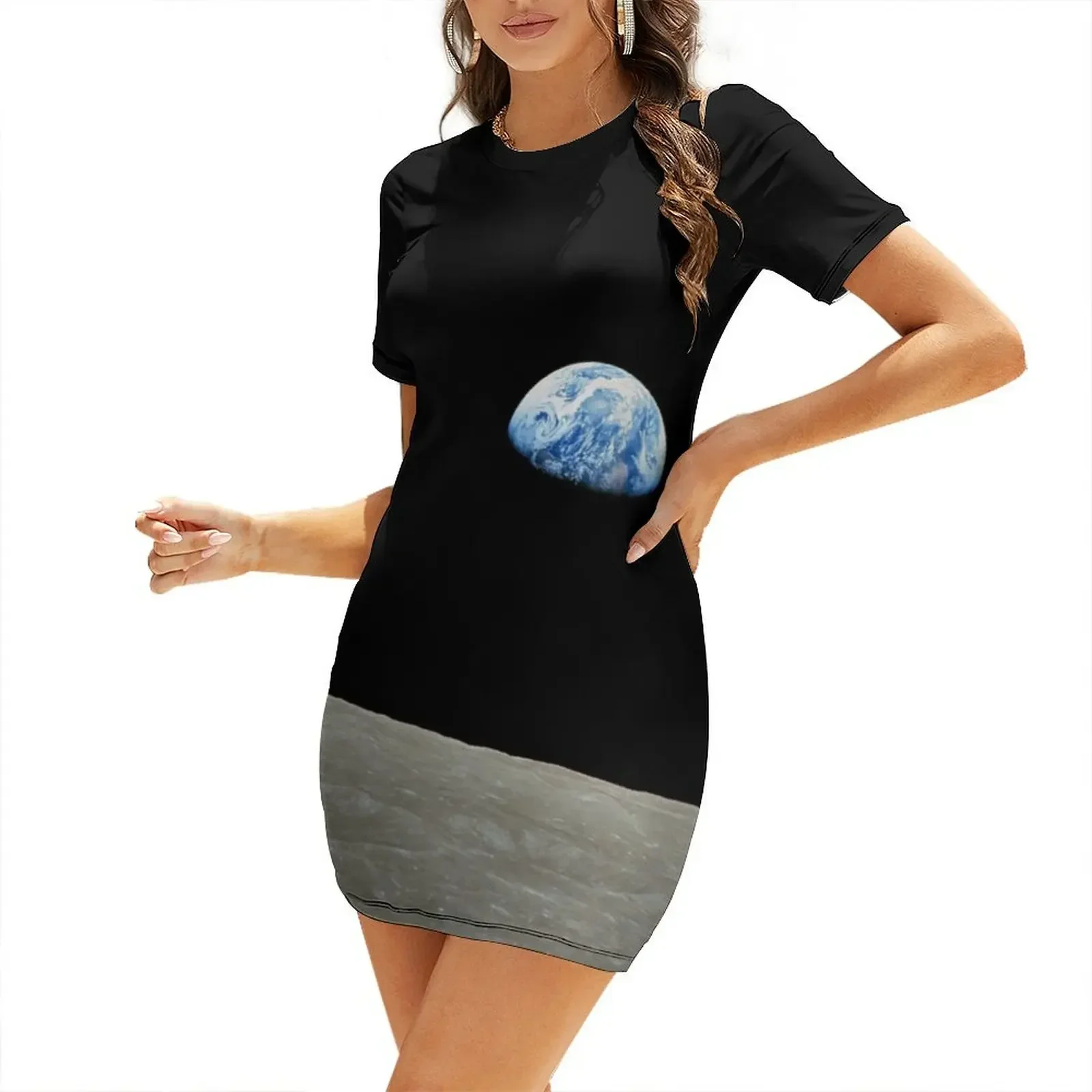 

PALE BLUE DOT Short-Sleeved Dress summer woman dress 2026 summer outfits for women 2026