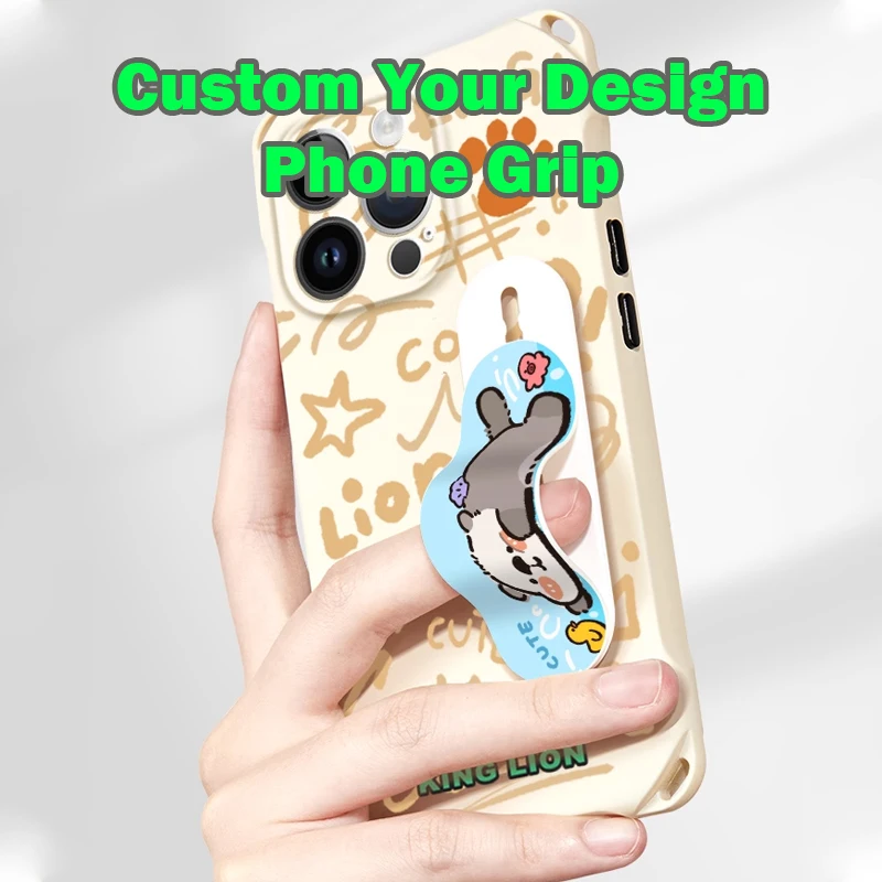 

Custom Phone Grip Wrist Band Hand Finger Grip Holder New Design Mobile Stand Socket Holder your logo Anime customs