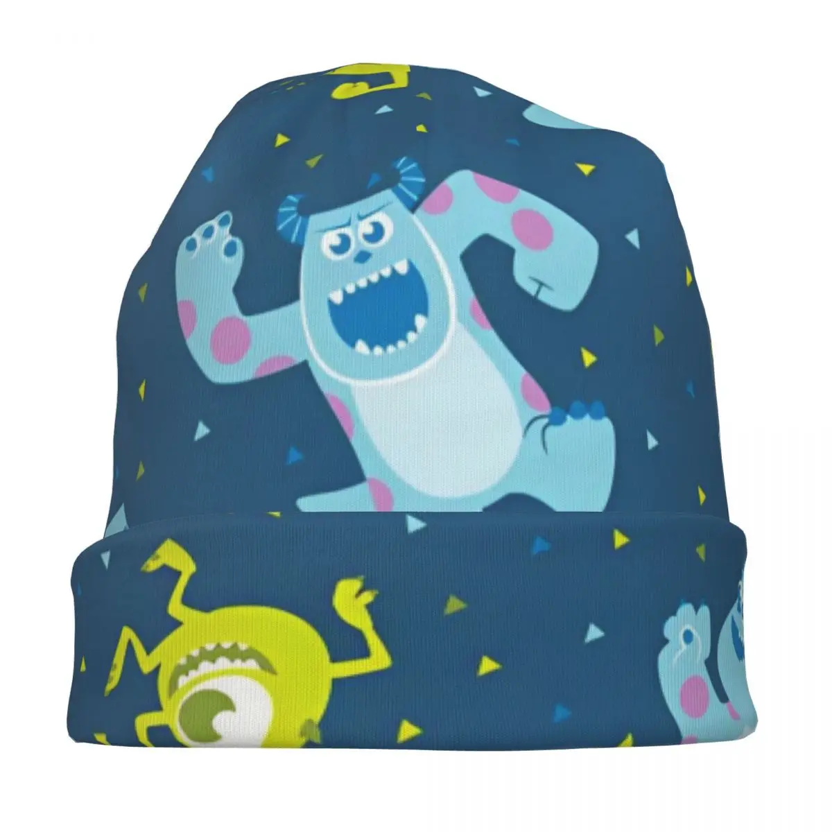 Monsters, Inc. Caps Cartoon comedy Goth Men Women Outdoor Skullies Beanies Hats Spring Warm Dual-use Bonnet Hats