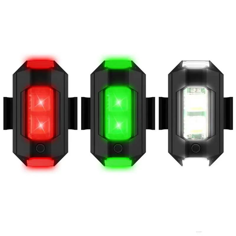 Luz LED de advertencia anticolisión Universal, Mini Luz de señal para Dron con luz estroboscópica, 7 colores, indicador de señal de giro para