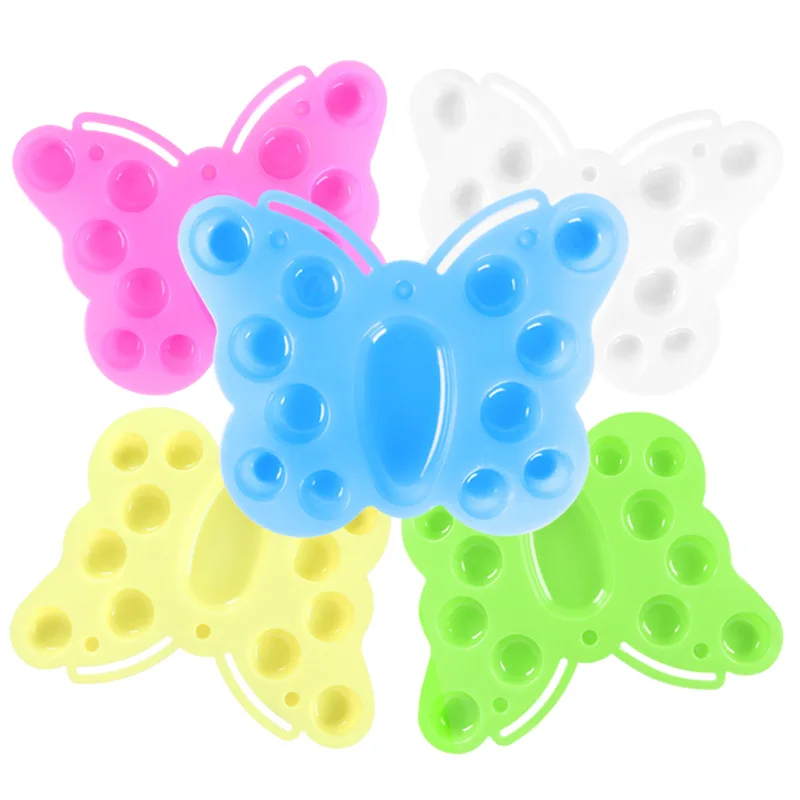 

5pcs Butterfly Paint Pallet Trays Washable Paint Palette for Acrylic Watercolor Art Projects for Kids & Students