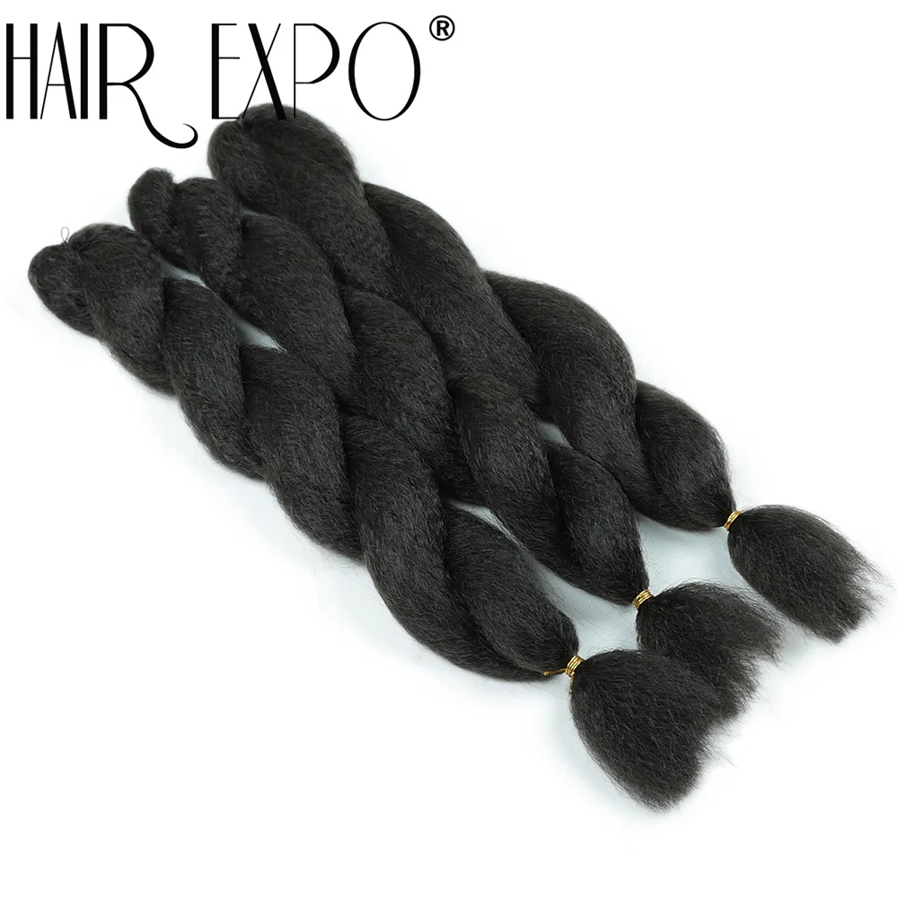 26 Zoll Vixen Crochet Bulk Hair Synthetische Jumbo Braids Flauschiges Yaki Glattes Crochet Haar Afro Kinky Curly Flechthaarverlängerung – Detail 8