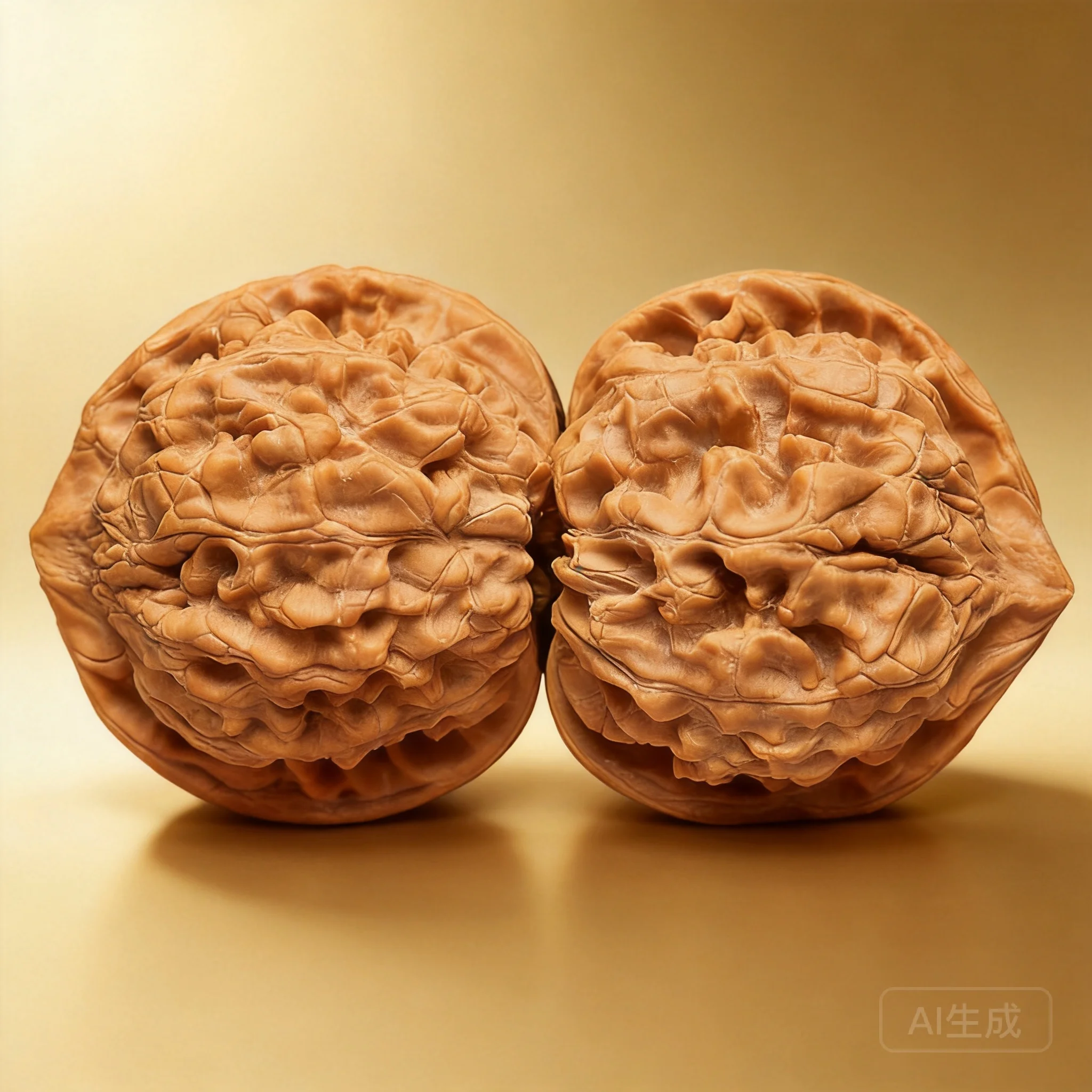 Natural Wenwan Walnut Collectibles Blood Kirin Pattern Official Hat Lion Head Hand Massage Fidget Toy Exquisite Gift For Elders