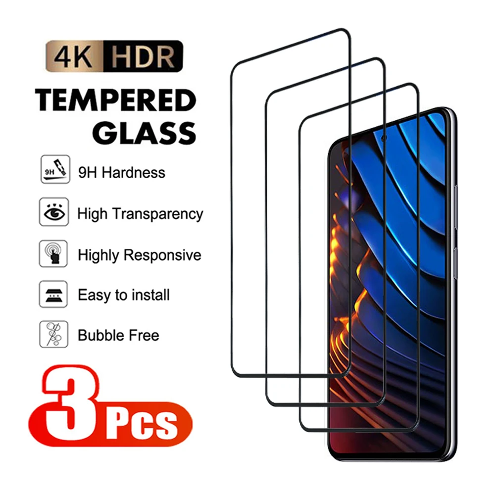 3 sztuki szkła hartowanego do Xiaomi Mi POCO F3 F4 F5 GT F5 RRO Screen Protector do Mi POCO X3 GT X4 X5 PRO X3 NFC Film