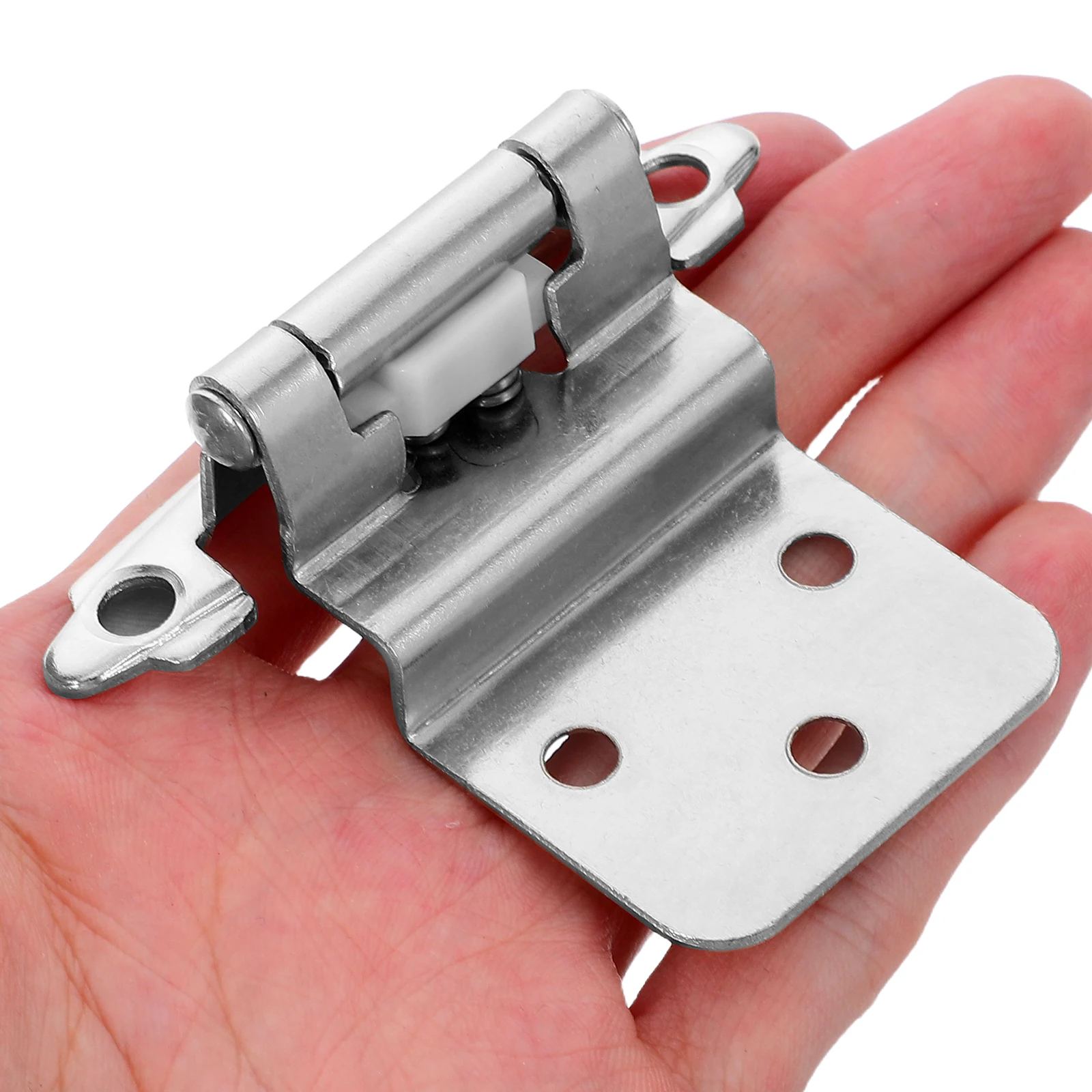 

8Pcs Inset Self Closing Cabinet Hinges Flush Mount Soft Close Kitchen Cupboard Door Hardware for Bathroom Bedroom