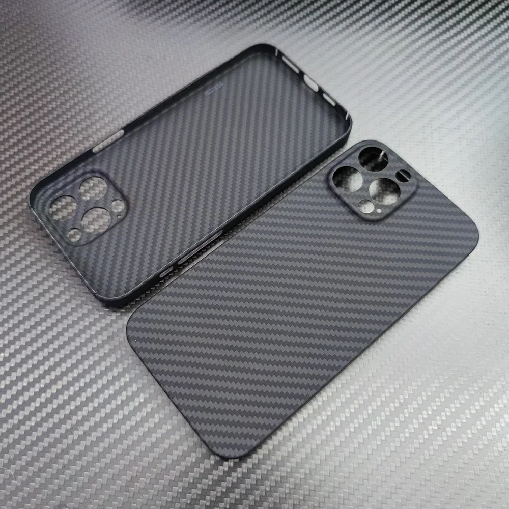 for iPhone 16/15/14/13 Pro Max case Pure Carbon Fiber Fine hole camera Thin  Aramid fiber phone Cover for iPhone 15 pro 13mini