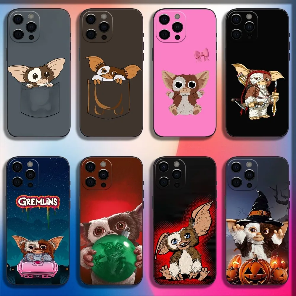 G-Gremlins Gizmo Phone Case For iPhone 16,15,14,13,12,11,Pro,X,XS,Max,XR,Plus,Mini Soft Black Cover