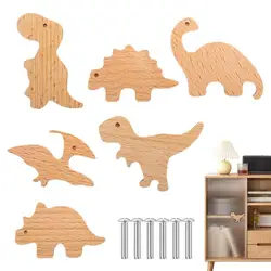 Wooden Animal Drawer Knobs Dinosaur Wooden Drawer Dresser Knobs For Baby Unique Wood Knob Delicate Wooden Drawer Knobs