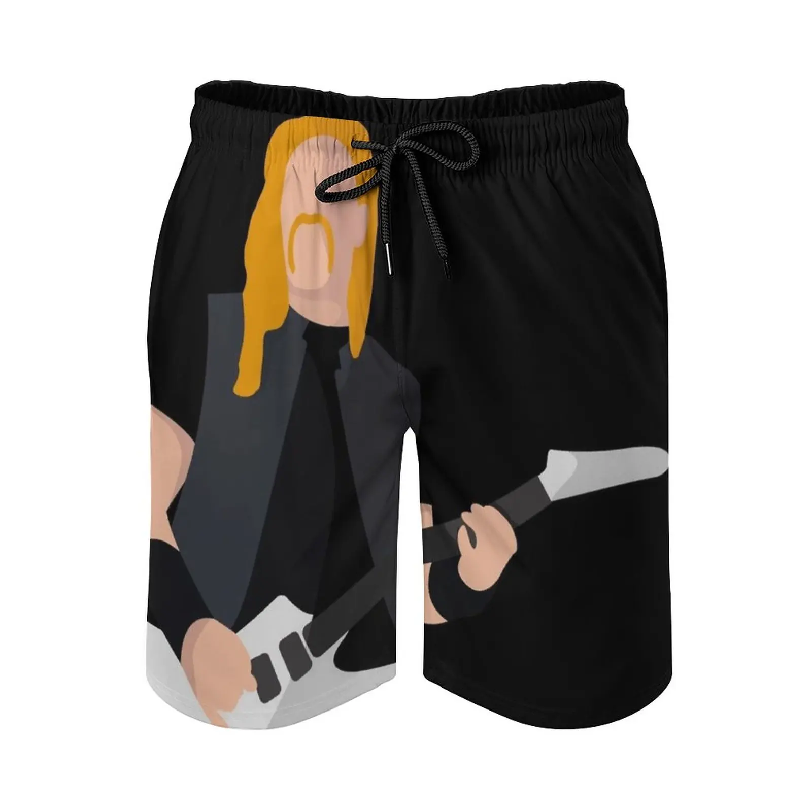 James-pantalones cortos de baño de secado rápido para hombre, bañador de tablero de playa, pantalones cortos Volley de moda, Metal Met Music Papa Het James Jim Los Ángeles