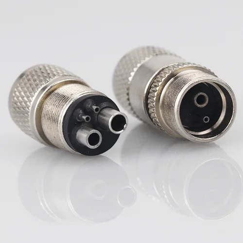Adaptador de pieza de mano de turbina Dental, acoplador, convertidor de Motor, 4 agujeros, 2 agujeros, conector cambiador, herramienta de repuesto, materiales de odontología