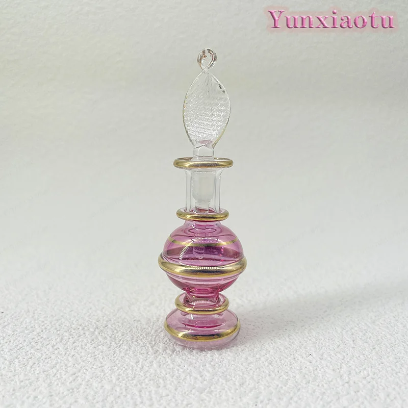 Egypt 5cm Perfume Essential Oil Bottle Aromatherapy Diffuser Glass Decoration Travel Souvenir Birthday Gift