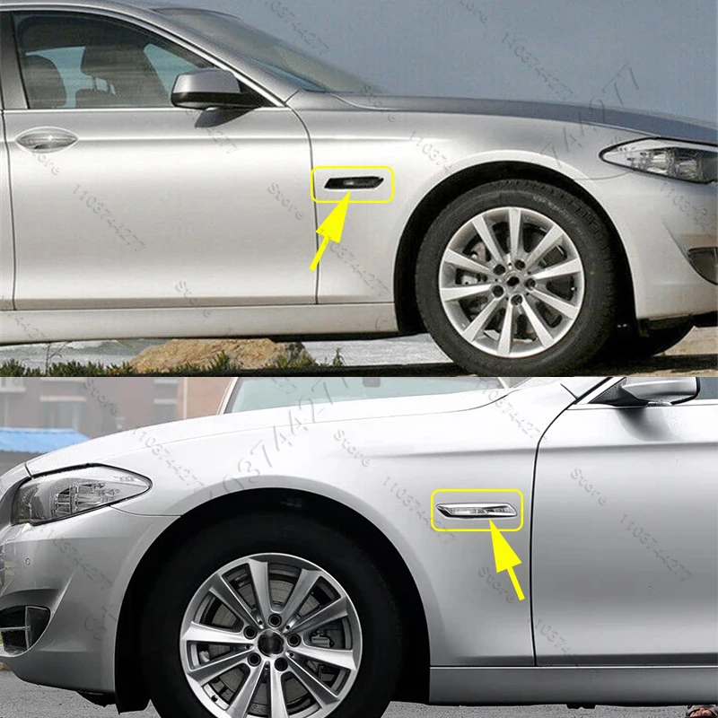 For 2011-2013 BMW F10 F11 528i 535i 550i 550iX Hybrid 5 Fender Front Side Turn Signal Lamp Marker Light 63137154167 63137154168