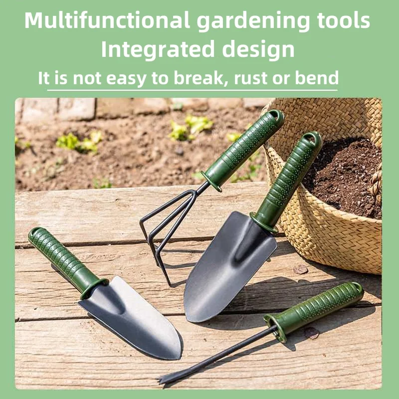 4 - قطعة خضراء - مجموعة أدوات المقبض للحديقة