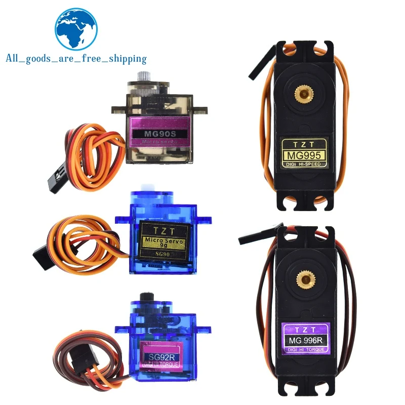 TZT SG90 SG92R MG90S MG995 MG996 Servo Metal Gear for Model Helicopter Boat For Arduino UNO DIY Mechanical Arm MG946R MG945R image 3