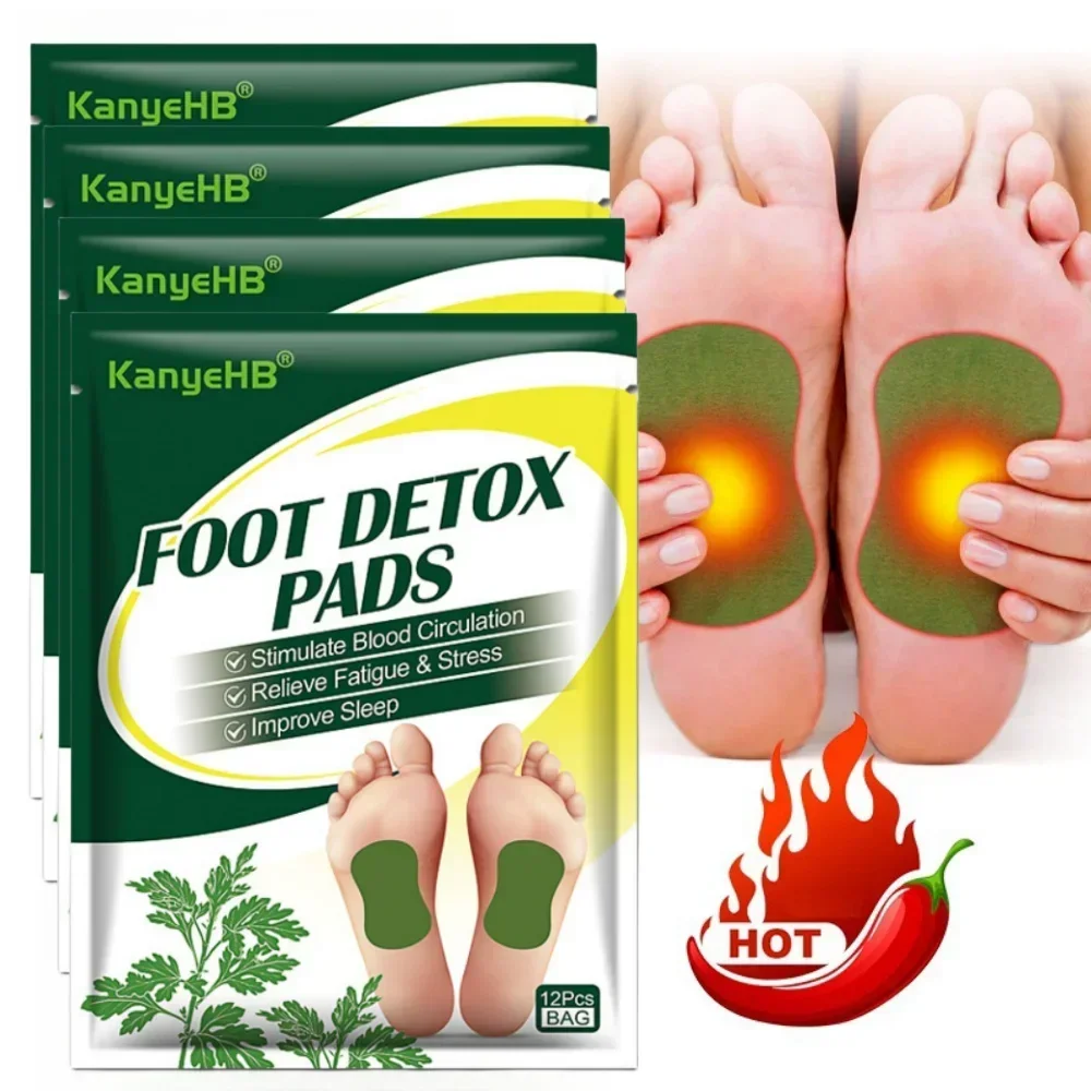 

Detox Foot Patches Natural Herbal Wormwood Body Toxins Deep Cleansing Weight Loss Relieve Stress Relaxation Help Sleep Foot Care