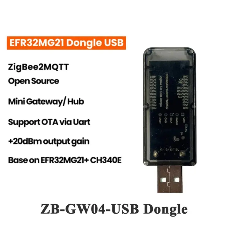 A14G ZigBee 3.0 Silicon Labs Mini EFR32MG21 Universal Open Source Hub Gateway USB Dongle Chip Module ZHA NCP Home Assistant