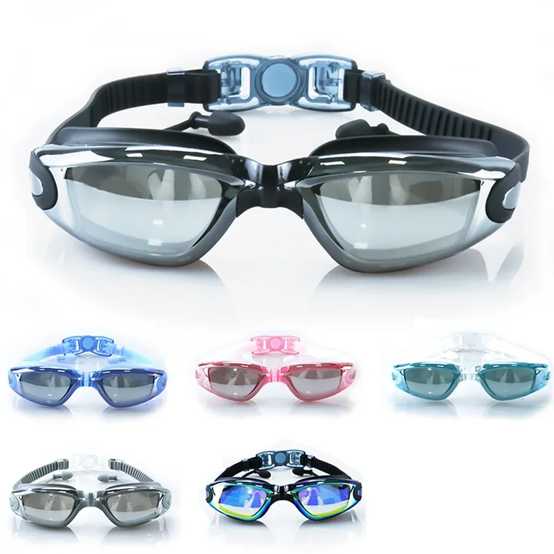 Professional Adult Anti-fog UV Protection Lens Men Women Swimming Goggles Waterproof Adjustable Silicone Swim Glasses