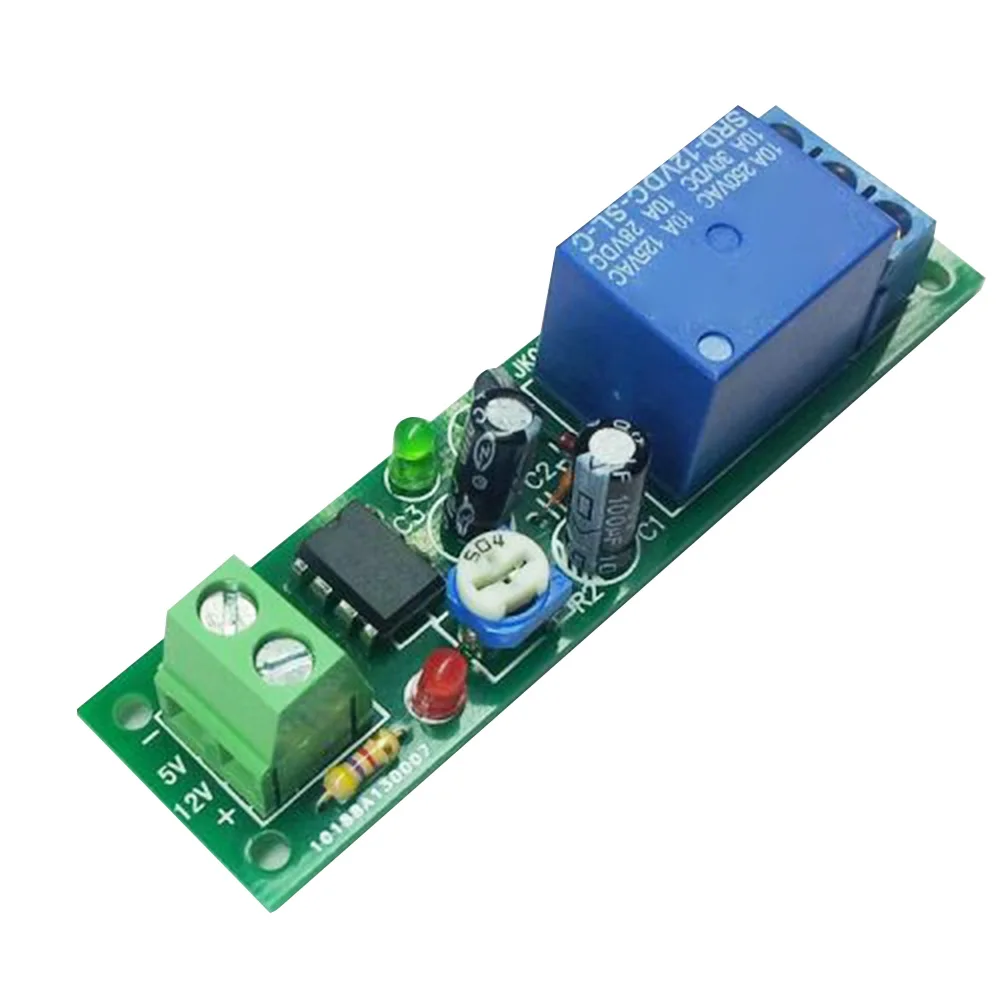 DC 12V Power On Adjustable Delay Disconnect Relay NE555 Monostable Time Relay Module 0-60 Seconds