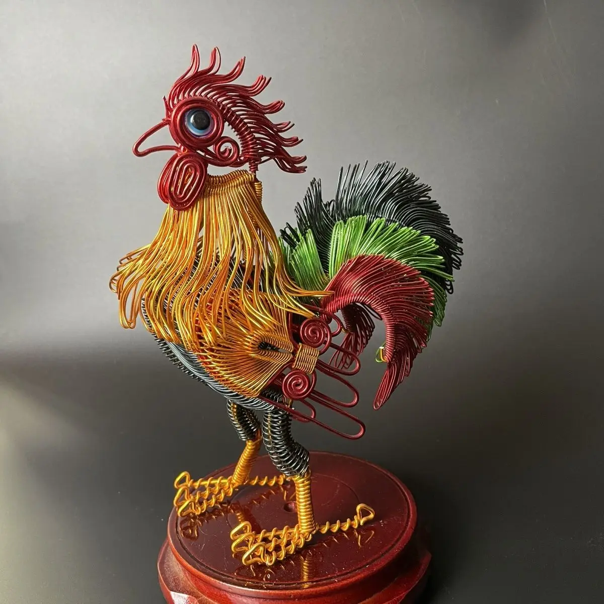 Hand-woven,  Fine rooster pendant  , Specialty crafts ,  Housewarming gifts