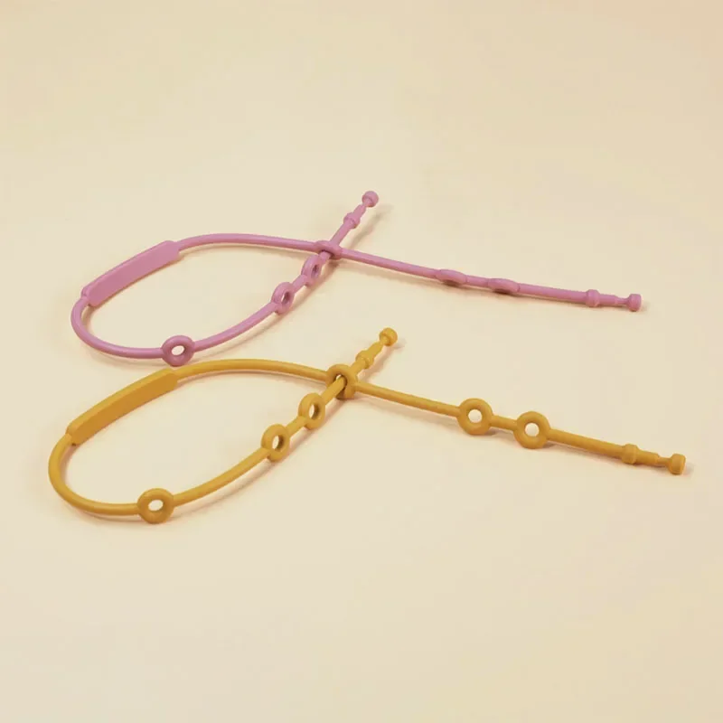 

Baby Toy Safety Strap, Stretchable Silicone Pacifier Clip Adjustable Water Bottle Toy Teether Hanging Rope for Stroller