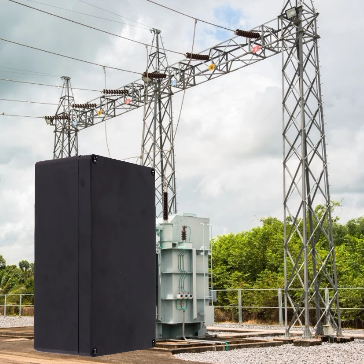 

2Pcs Waterproof Junction Box High Quality Plastic Project Enclosure Electronic Instrument Case 100x68x50 Dustproof Outdoor Use