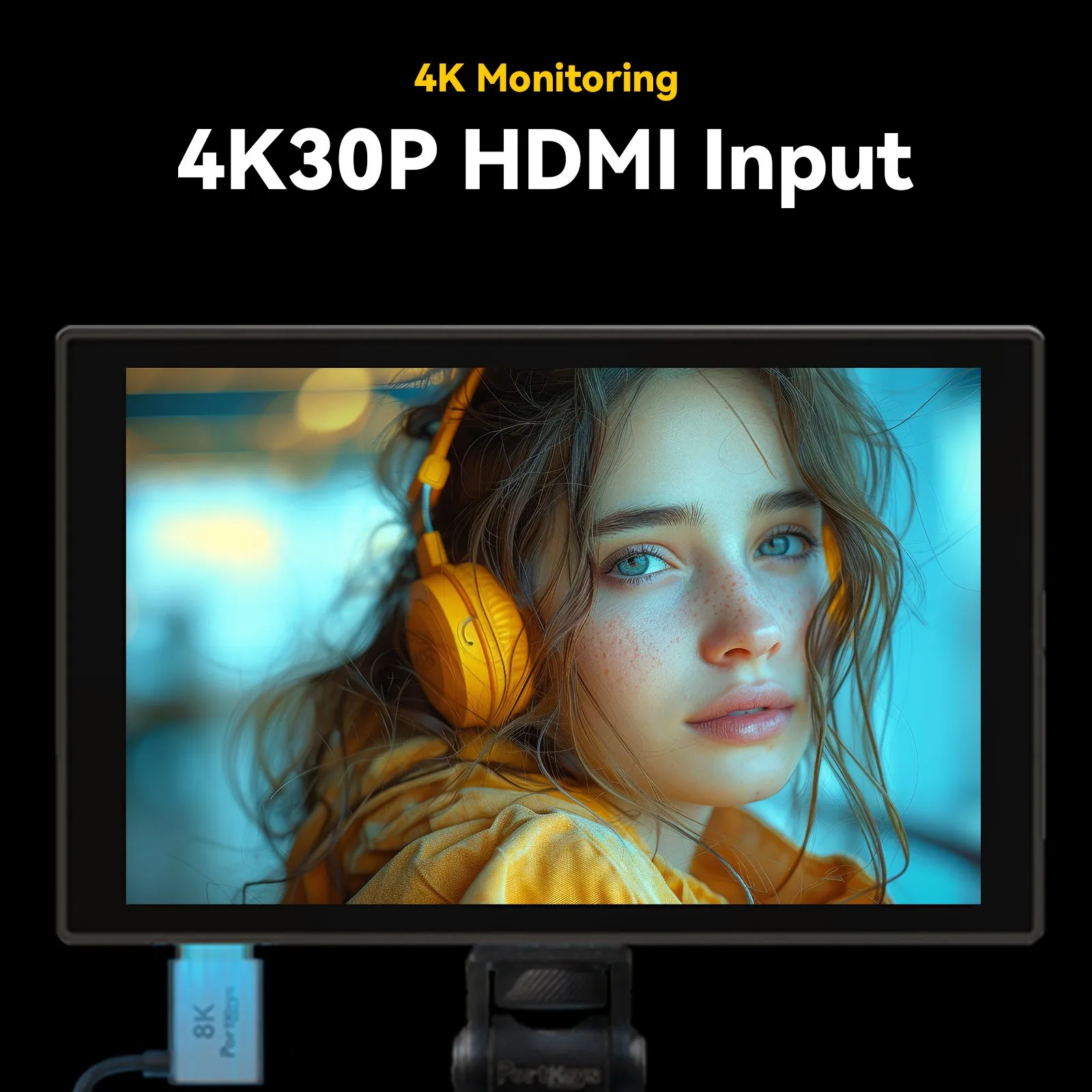 ​ PortKeys HD7T 1000nits alto brillo 7 "Monitor de pantalla táctil 3D LUT soporte HDMI 4K30p entrada herramientas de asistencia de vídeo para cámara