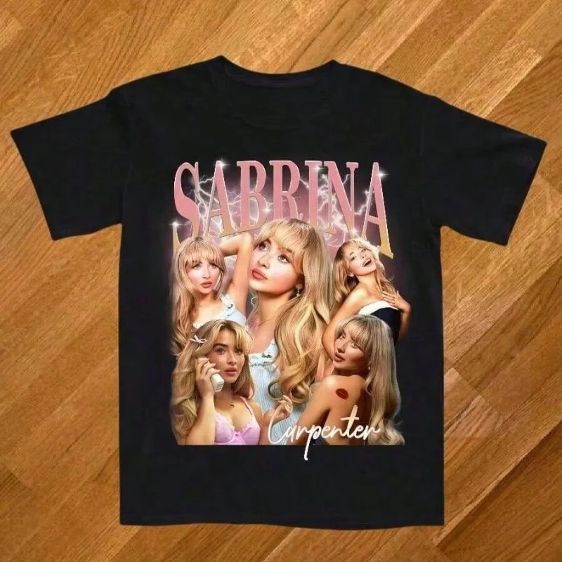 Camiseta unissex de algodão Sabrina Carpenter Man's Best Friend, estilo Y2K, gola redonda, manga curta, tema Grammy, para homens, presente para fãs.