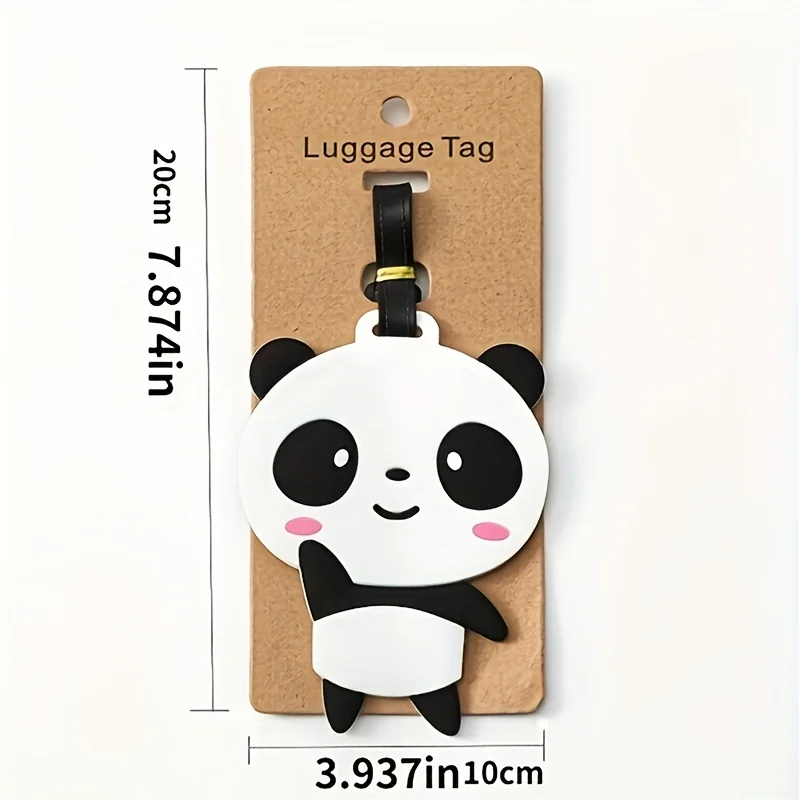 Lovely Panda Corgi Flamingo Luggage Tag, Cute and Interesting Luggage Luggage Tag, Anti Loss Identification Tag, 17 Options