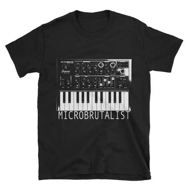 Microbrutaliste Arturia Microbrute édition limitée design original t-shirt unisexe Microbrutaliste Arturia Microbrute édition limitée design original t-shirt unisexe