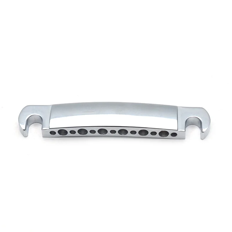 A Set 13 Hole Tune-O-Matic Tailpiece with Stud & Anchor for LP Electric Guitar (6/7/8/12 String) Chrome