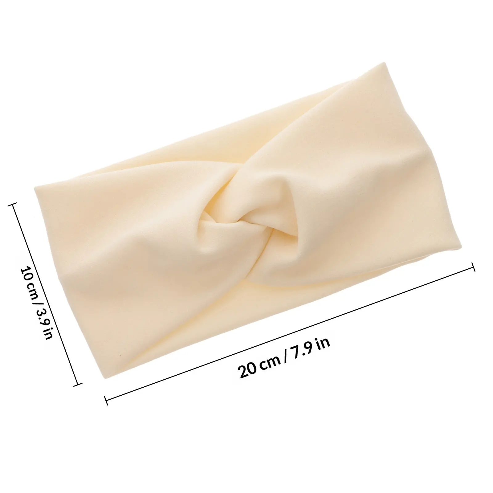 2Pcs Women Wide Elastic Headbands Knotted Hair Bands for Yoga Workout Makeup Face Washing Accessories Women Headbands