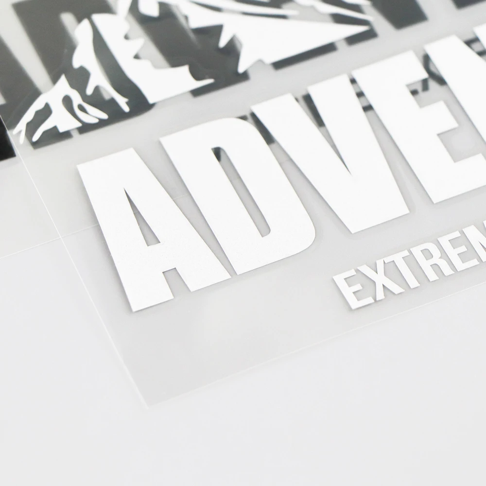 Calcomanía de experiencia de aventura de montaña de dibujos animados Jpct para vehículos todoterreno, pegatina para rascar para cubierta impermeable 17 × 11CM