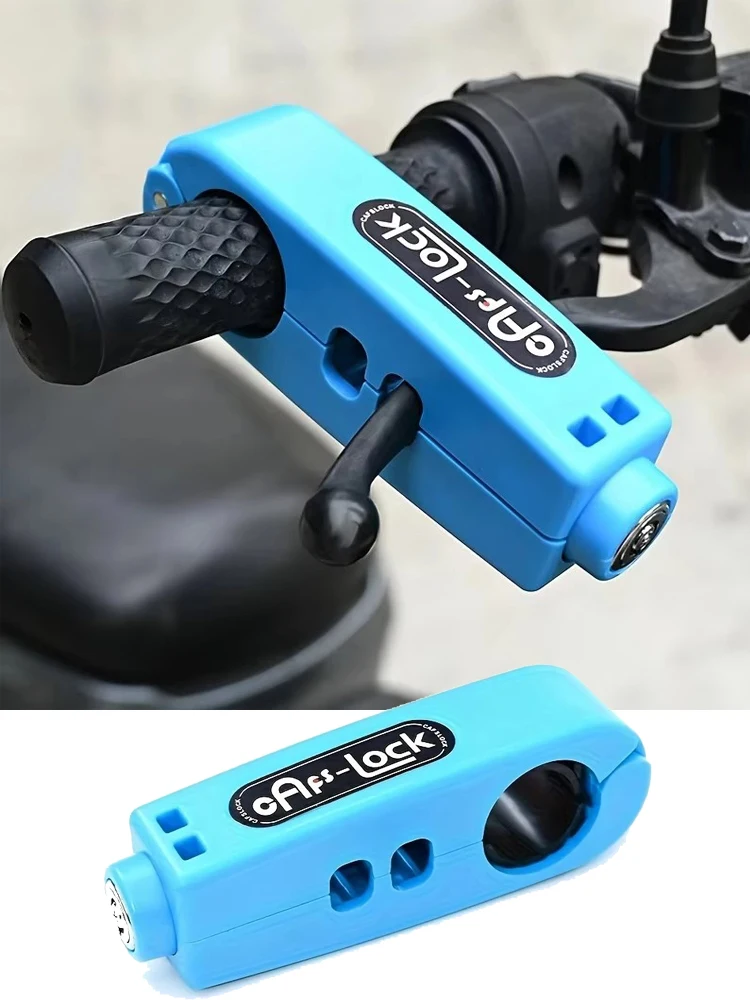 AliExpress NONE Motorcycle Handlebar Lock Anti Theft Throttle Grip Clutch Brake Lock Adjustable Universal For Motorbikes Scooter Electric Bike