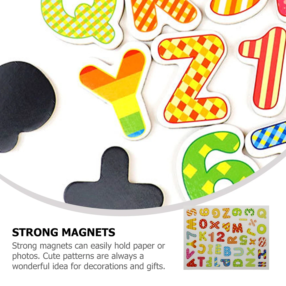 

Wooden Letter Stickers Magnets Lovely Decorative Fine Cartoon Magnetic Memory Fridge Decors Creative Kids Strong Adsorption